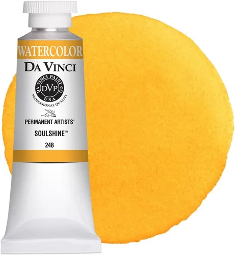 Miniatura 114 de DA VINCI PAINTS Pintura de acuarela para artista profesional, Gamboge (tono), 0.5 fl oz