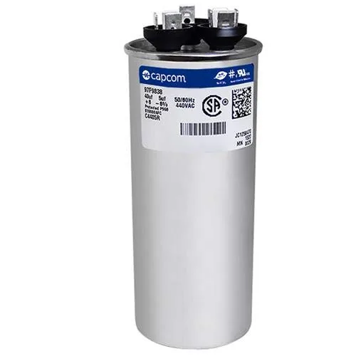 Miniatura 2 de Condensador CBB65 redondo 40/5 uf MFD 440 voltios 97F9838 (reemplaza al viejo CBB65# Z97F9848BZ2), 40 + 5 MFD a 440 voltios