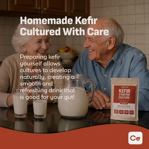 Miniatura 8 de Coolinario L Reuteri Kefir Starter Powder (paquete de 10, bolsitas de 0.05 onzas), cultivos de kéfir vivo con probióticos Lactobacillus Reuteri