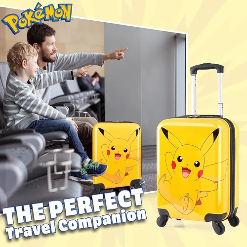 Miniatura 3 de Pokemon - Maleta para niños con ruedas, bolsa de equipaje para niños y niñas, bolsa de viaje con asa, maleta pequeña con ruedas, artículos