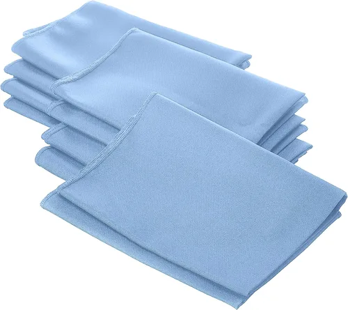 Miniatura 121 de LA Linen Paquete de 10 servilletas de popelina de poli, servilletas de tela suave, servilletas lavables y reutilizables, servilletas de mesa