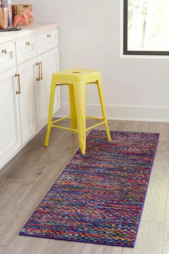 Miniatura 8 de Unique Loom Calypso Collection - Alfombra rectangular de 2 x 3 pies, color azul y multicolor