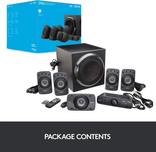 Miniatura 20 de Sistema de altavoces de sonido envolvente Logitech Z906 5.1 - Certificado THX, Dolby Digital y DTS Digital - Negro