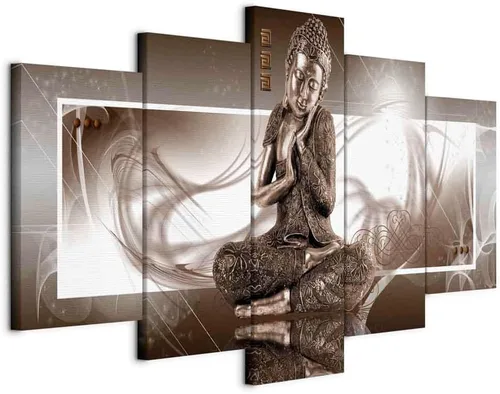 artgeist Lienzo acústico para pared, 40 x 20 pulgadas, 5 piezas de imagen con espuma acústica de impresión de sonido, sala de arte acústica #01