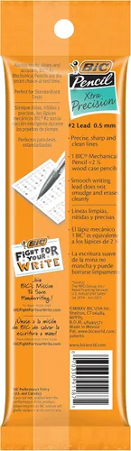 Miniatura 2 de BIC Portaminas Xtra Precision, negro, paquete de 5
