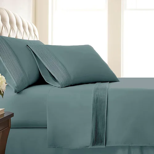 Miniatura 19 de Southshore Fine Linens®, juego de ropa de cama con bolsillo profundo, Microfibra, Negro, gemelo