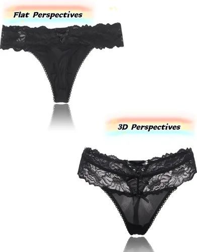 Miniatura 87 de ohyeah Tangas sexy de encaje tangas bragas de tiro bajo ropa interior para mujer de algodón entrepierna braga tangas bragas 4-18