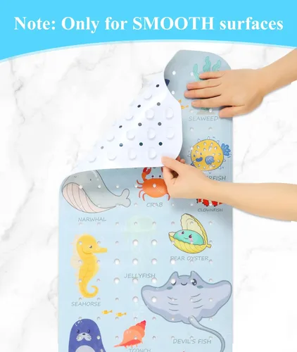 Miniatura 3 de Secopad Alfombra de Baño para Bañera Antideslizante, Lavable a Máquina, Alfombra Antideslizante de Dibujos Animados para Bañera de Bebé y Ducha