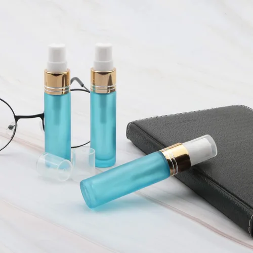 Miniatura 7 de Ellbest Botella de spray de vidrio recargable de 0.3 fl oz con 5 cuentagotas y 10 embudos, botella de perfume de vidrio pequeña