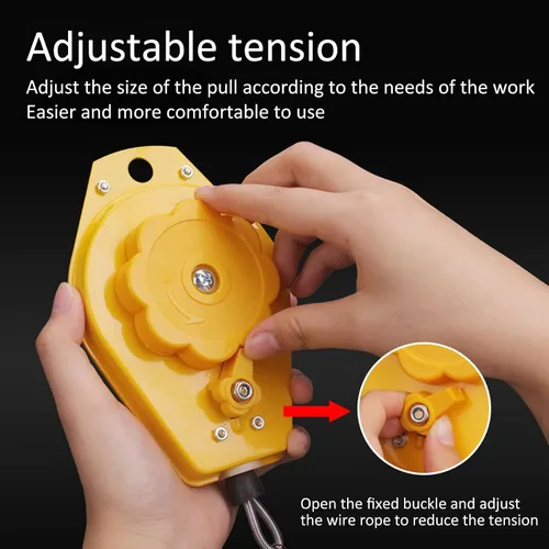 Miniatura 4 de Balanceador de resorte retráctil portaherramientas de 3 a 11.0 lbs de capacidad resistente para mantenimiento de línea de montaje industrial Equipo