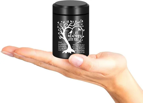 Miniatura 15 de RIPFEVURN Urnas pequeñas para cenizas humanas de 2.75 pulgadas, mini árbol de la vida, urnas de cremación para cenizas, adultos, hembras, hombres