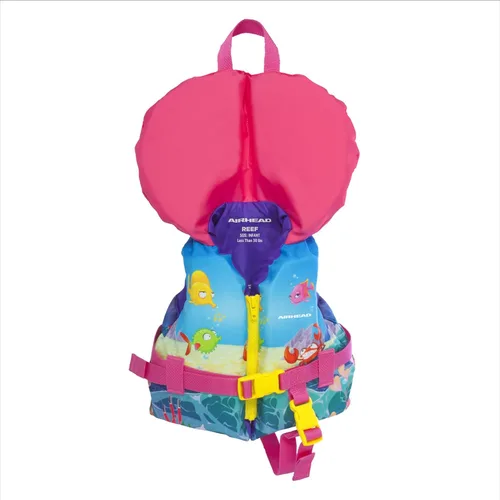 Miniatura 7 de Airhead Treasure Life Jacket for Kids - USCG Approved Infant & Child Boating Safety PFD for Swimming, Water Play & Family Recreation, Closed-Side