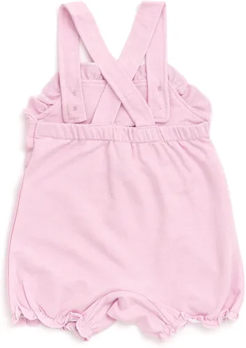 Miniatura 5 de Disney Overol corto de rizo francés para niñas jóvenes, camiseta y sombrero, traje de 3 piezas, tallas de recién nacido a bebé (0-24 meses)