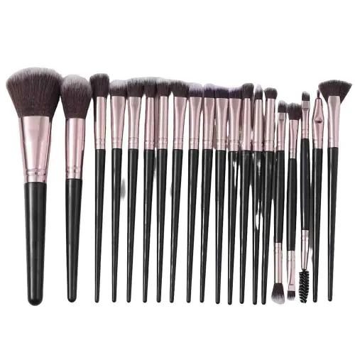 Miniatura 13 de MELADY Conjunto de brochas de maquillaje, 20 piezas, multifuncionales, para polvo cosmético, base, sombra de ojos, delineador de ojos, labios, rosado