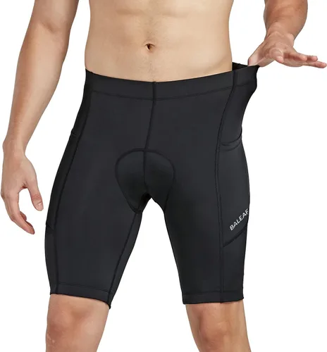 Miniatura 2 de baleaf - Pantalones cortos acolchados para ciclismo de bicicleta para hombre, para ciclismo en carretera, con bolsillos, UPF 50+, accesorios MTB