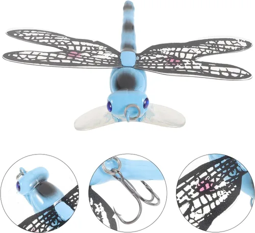Miniatura 7 de Toddmomy Señuelo libélula de plástico cebos de pesca Kit de pesca de libélula cebo de pesca de libélula señuelo de libélula cebo de pesca