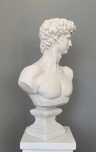 Miniatura 3 de Generic Enorme David Statue, 22 Pulgadas 55 Cm, Blanco, Plástico, Independiente, Clásico, Religioso, Hecho A Mano, Boda, Aniversario