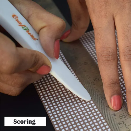 Miniatura 3 de CrafTreat Carpeta de hueso de teflón y herramienta de puntuación - Levantador - Marcador de papel para manualidades de papel, origami