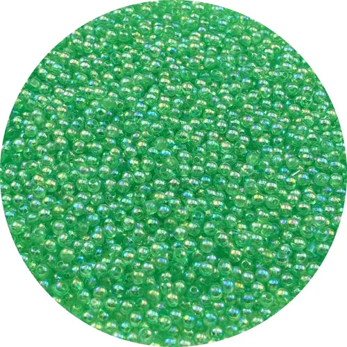 Miniatura 24 de 2000 cuentas redondas acrílicas de 0.157 pulgadas (0.157 in), cuentas espaciadoras de colores AB con agujero para bricolaje, pulseras, collares