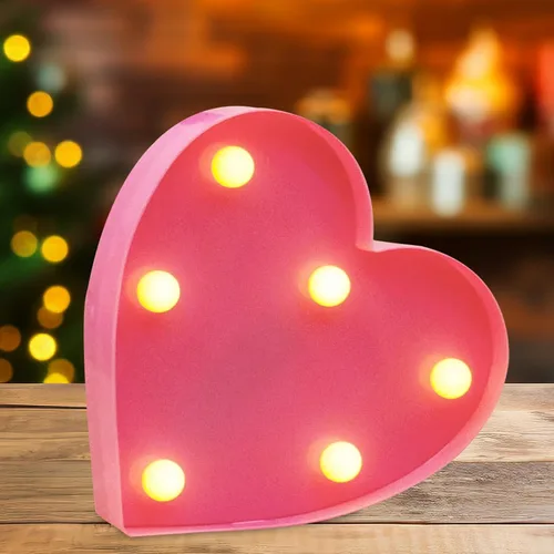 Miniatura 29 de Letras pequeñas de marquesina LED, letras iluminadas, letras LED de 8.58 pulgadas, letrero iluminado a pilas para mesa, fiesta, cumpleaños