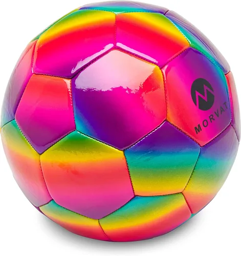 Miniatura 8 de Morvat Juego de portería de fútbol con bastones de metal para niños, equipo de entrenamiento portátil ligero para patio trasero e interior, red