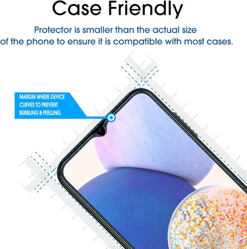 Miniatura 4 de amFilm Paquete de 3 protectores de pantalla de vidrio templado compatibles con Samsung Galaxy A14 5G de 6.6 pulgadas, con kit de fácil instalación