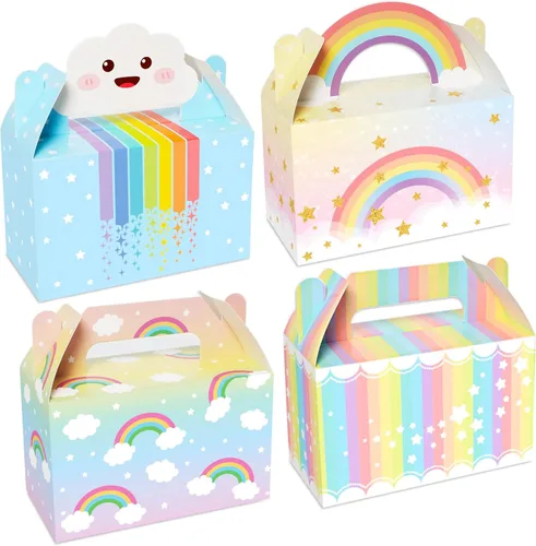 Miniatura 15 de 24 paquetes de cajas de regalo para fiesta de animales de granja, temática de granja, cajas de dulces para cumpleaños, bolsas de regalo de Navidad