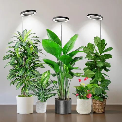 Miniatura 10 de Kullsinss Luces de cultivo para plantas de interior, luces de espectro completo para plantas de cultivo en interiores con temporizador de 6/12/16H