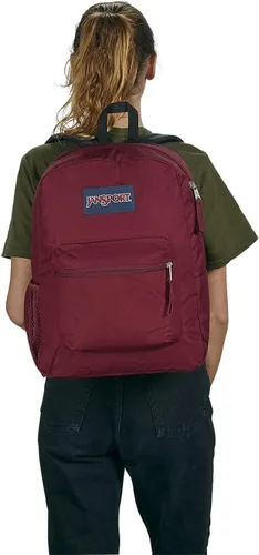 Miniatura 5 de JanSport Mochila Cross Town, rojo rojizo, talla única, Rojo herrumbre, Moderno