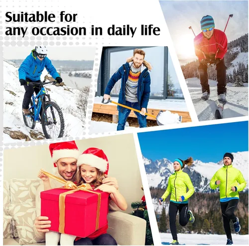 Miniatura 7 de Suhine 3 Pcs Men's Thermal Underwear Set Sport Winter Base Layer with Fleece Lined Base Layer Bottom Top Winter Shirt Pants