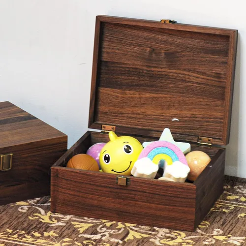 Miniatura 8 de EXISTING Caja de Memoria para Recuerdos, Caja de Recuerdos de Madera de Corazón Floral Cortada con Láser, Caja Grande de Almacenamiento de Madera