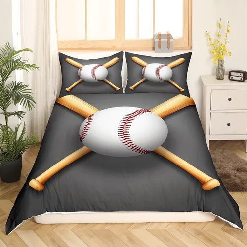 Miniatura 26 de Feelyou Buffalo Ranch - Juego de funda de edredón con diseño de bisontes norteamericanos, tamaño individual (Twin), juegos de ropa de cama