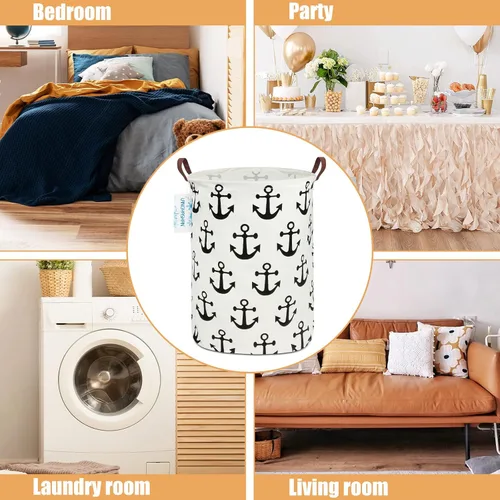 Miniatura 3 de Cesta de lona plegable para lavandería, cesta organizadora para almacenamiento, contenedores de juguetes, cestas de regalo, ropa de dormitorio, ropa