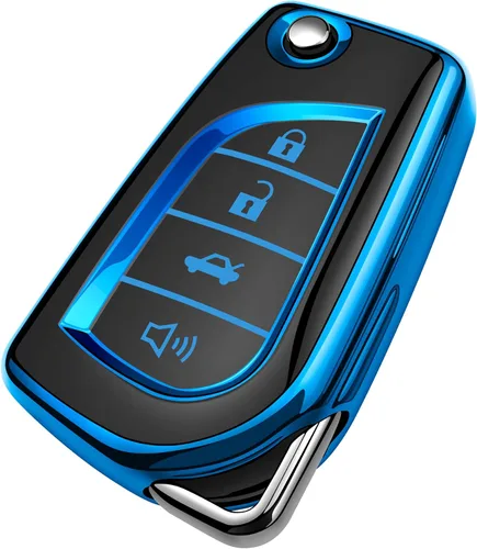 Miniatura 6 de Tukellen - Funda para llavero Toyota, carcasa de TPU suave especial compatible con RAV4 LE 2019-2025, Corolla SE/LE, Camry SE/LE 2018-2024, llavero