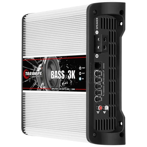 Miniatura 3 de Taramps BASS 3k 1 Ohm 1 canal Mosfet amplificador 3000 vatios RMS, monobloque, filtro subsónico, cruce de paso bajo, refuerzo de graves, RCA, clase