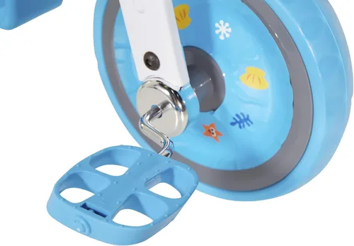 Miniatura 8 de Dynacraft Triciciclo Baby Shark para niños, diseño divertido y colorido, resistente y seguro, perfecto para niños pequeños que aprenden a montar
