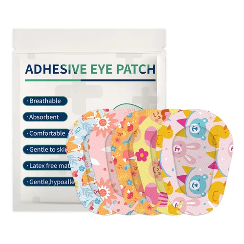 30 parches adhesivos para los ojos para niños, bloqueo de luz, lindo diseño transpirable vendajes adhesivos para niños pequeños