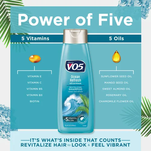 Miniatura 4 de VO5 Ocean Refresh Champú de hierbas - Tamaño 12.5oz