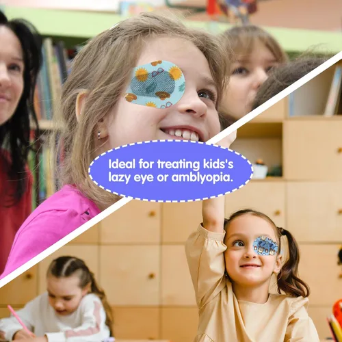 Miniatura 8 de 90 parches adhesivos para niños, diseño bonito, transpirable, bloqueo de luz, vendajes adhesivos para niños pequeños, 5 estilos