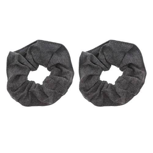 Miniatura 10 de Set of 2 Large Solid Scrunchies (Beige)