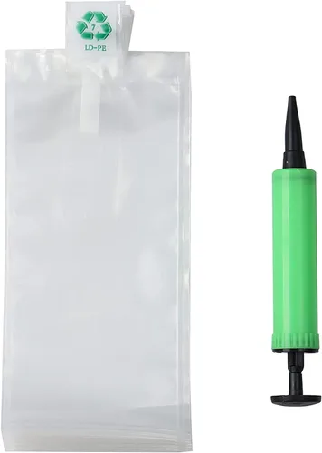 Miniatura 7 de Bolsa inflable de plástico transparente con cojín de bomba gratis, bolsa de embalaje de aire, bolsa de bloqueo de cojín inflable de aire, bolsa