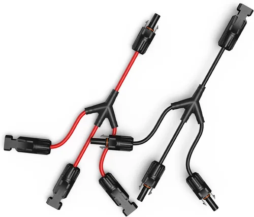 Miniatura 11 de Conectores solares de Bateria Power 30A en Y-Rama, cable adaptador paralelo de panel solar, conectores de cable de panel solar en par para panel