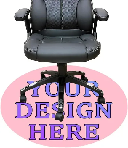 Miniatura 110 de Tapete redondo personalizado para silla de escritorio de oficina, diseño de tu propio logotipo de foto, texto, alfombrillas circulares