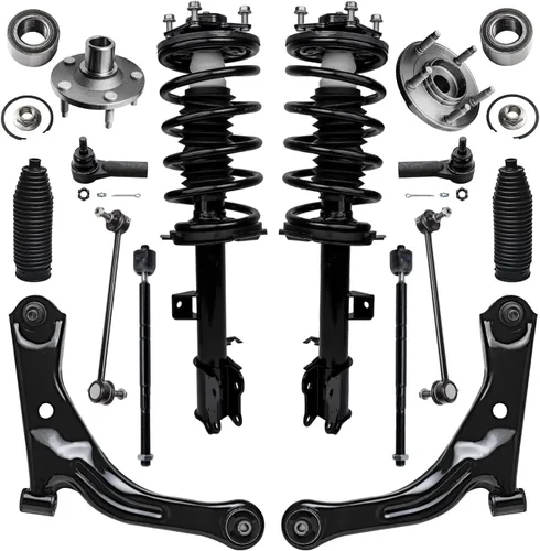 Miniatura 25 de Detroit Axle - Kit de extremo delantero RWD para Chrysler 300 Dodge Challenger Charger Upper Lower Control Arms rótulas de rodamiento de rueda Bujes