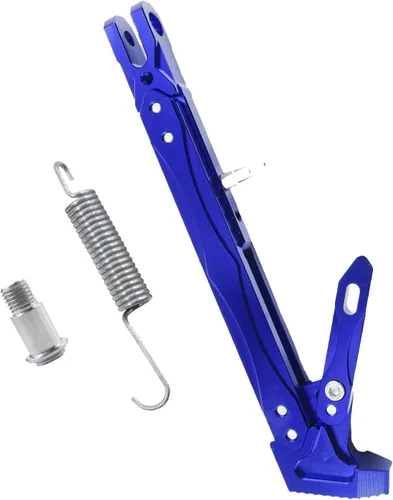 Miniatura 24 de Caballete de motocicleta universal ajustable con soporte lateral para pie, caballete de estacionamiento para motocicleta eléctrica, soporte lateral