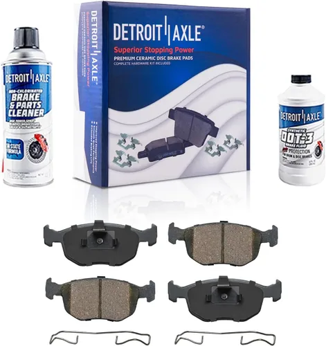 Miniatura 40 de Detroit Axle - Pastillas de Freno Delantero para Mercedes- Benz C230 C250 C300 SLK250, Pastillas de Freno Cerámica w/Reemplazo de Hardware