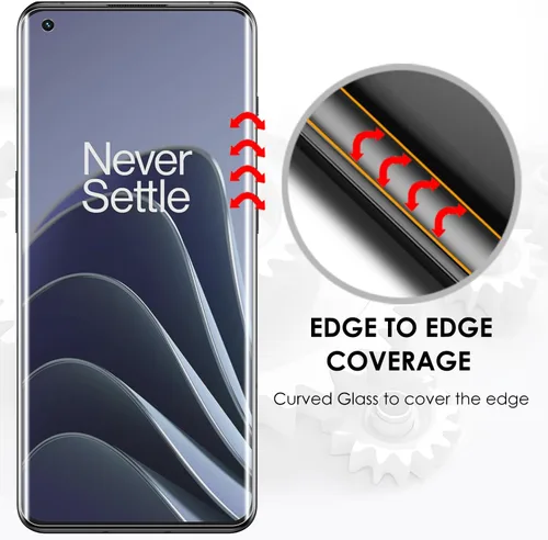 Miniatura 9 de Protector de pantalla mate para OnePlus 10 Pro, juego de vidrio templado UV, paquete de 2, antirreflejos, antihuellas, resistente a los arañazos 9H