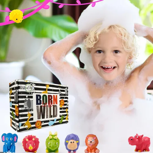 Miniatura 7 de Bombas de baño para niños con sorpresa en el interior – Baño orgánico con juguetes en el interior. Todo natural, suave y seguro para niños, bolas
