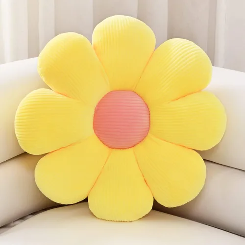 Miniatura 7 de sioloc Almohada de Flor, Almohada Decorativa con Forma de Flor Cojín de Trasero Cojín de Suelo, Cojín de Asiento, Decoración Bonita de Habitación