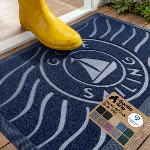 Miniatura 81 de Gorilla Grip - Tapete WeatherMax todoterreno 100% impermeable, caucho natural, resistente a manchas y decoloración, perfil bajo, interior y Grafito